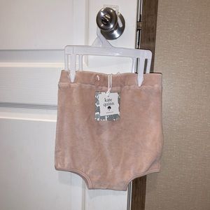 NWT Kate Quinn Blush Pink Velour Bloomers w/ Button Accent Toddler Girl’s 2T